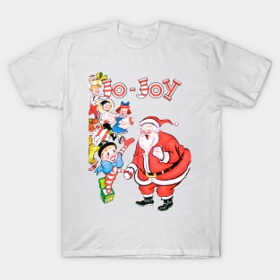 Jo Joy Santa Claus Toys Merry Christmas Retro Vintage Cartoons Comic Book T-Shirt